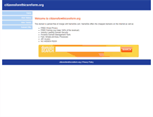 Tablet Screenshot of citizensforethicsreform.org